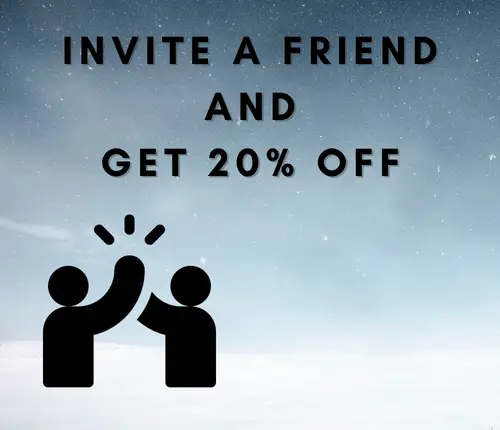 invite a friend and get 20% off on next order