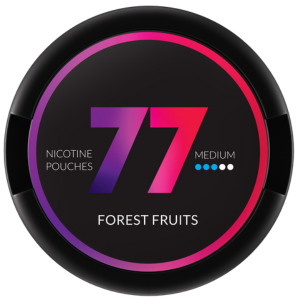 77 Forest Fruits Medium Slim Snus Can - Premium Nicotine Pouches with a Burst of Forest Fruit Flavors in a Sleek