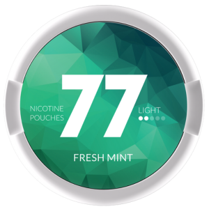 77 Fresh Mint Light Slim Snus Can - Premium Tobacco-Free Nicotine Pouches with Refreshing Mint Flavor in a Sleek