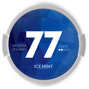 77 Ice Mint Light Slim Snus Can - Premium Nicotine Pouches with Refreshing Mint Flavor in a Sleek