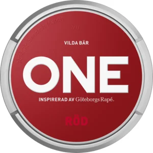 ONE Röd Snus Can - Premium Swedish Snus with Rich Flavor in a Sleek Red Design