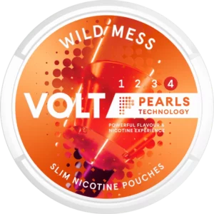 Volt Pearls Wild Mess Extra Strong Slim Snus Can - Premium Swedish Snus with Intense Flavor and Slim Design for a Discreet and Powerful Experience"