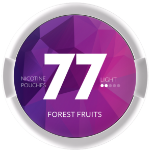 77 Forest Fruit Light Slim Snus Can - Premium Nicotine Pouches with Natural Forest Fruit Flavor in a Sleek