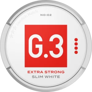 G.3 Extra Strong Slim White Snus can