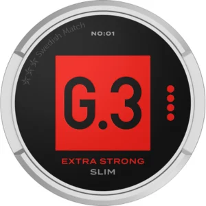 G.3 Extra Strong Slim Original Snus can