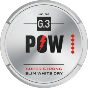 G.3 Pow Super Strong Slim White Dry can