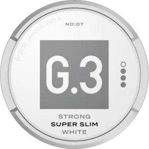 G.3 Strong Super Slim White Snus can