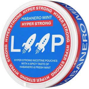 Loop Habanero Mint Hyper Strong Snus Can - A sleek