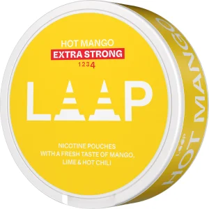 Loop Hot Mango Extra Strong Snus Can - Premium Swedish Snus with Intense Mango Flavor and Extra Strength Nicotine