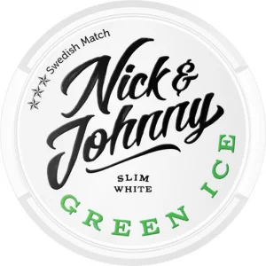 Nick and Johnny Green Ice Snus Can - Premium Swedish Snus with Refreshing Mint Flavor