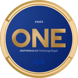 ONE Blå Snus Can - Premium Swedish Snus with Rich Tobacco Flavor in a Sleek Blue Tin