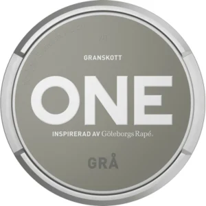 ONE Grå Vit Snus Can - Premium Swedish Snus in a sleek