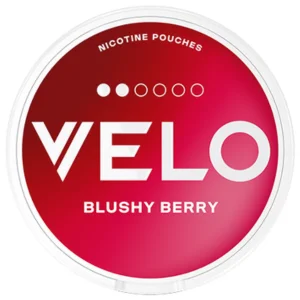 Velo Blushy Berry Slim Snus Can - Premium Nicotine Pouches with Berry Flavor