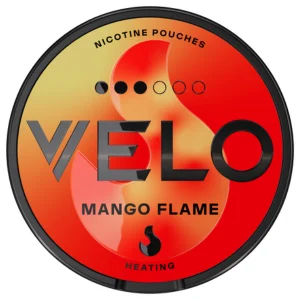 Velo Mango Flame Snus Can - Premium Nicotine Pouches with a Bold Mango Flavor and a Fiery Kick