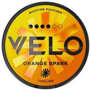 Velo Orange Spark Tingling Snus Can - Premium Nicotine Pouches with a Refreshing Citrus Flavor