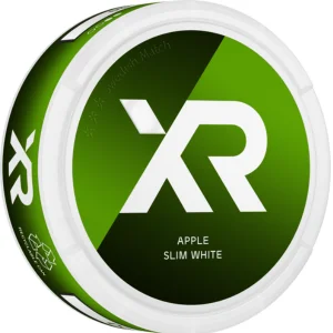 XR Apple Slim White Snus Can - Premium Swedish Snus with Fresh Apple Flavor in a Sleek