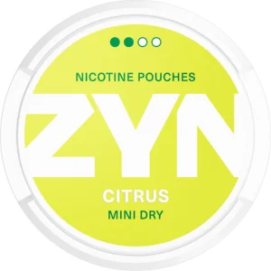 ZYN Mini Dry Citrus Snus Can - Refreshing Citrus Flavor in a Compact