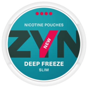 ZYN Deep Freeze Extra Strong Slim Snus Can - Premium Nicotine Pouches with Intense Cooling Sensation