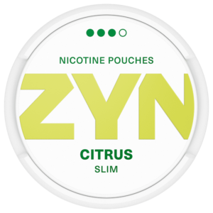 ZYN Citrus Strong Slim Snus Can - Refreshing Citrus Flavor in a Sleek