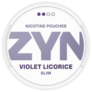 ZYN Violet Licorice Slim Strong can