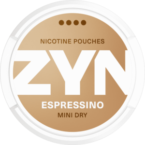 ZYN Mini Dry Espressino Extra Strong Snus Can - Premium Nicotine Pouches with Rich Coffee Flavor